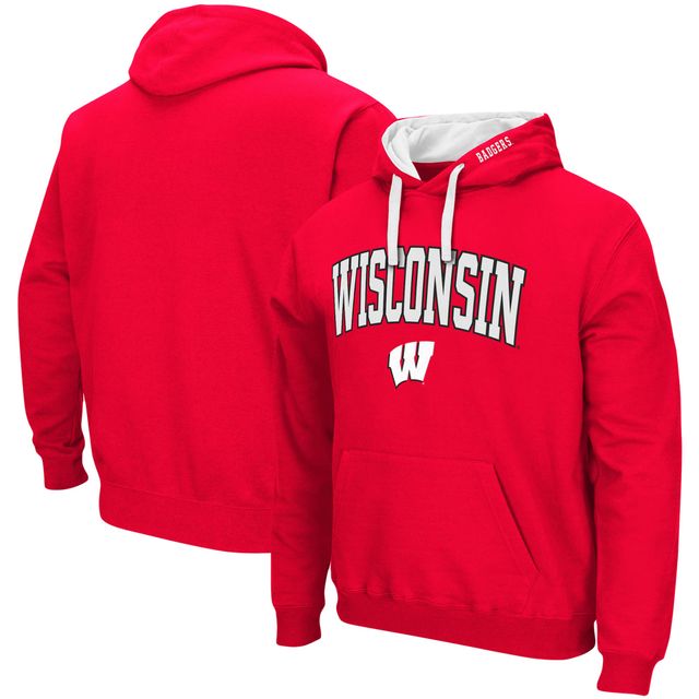 Sweat à capuche Colosseum Red Wisconsin Badgers Big & Tall Arch Logo 2.0 pour homme