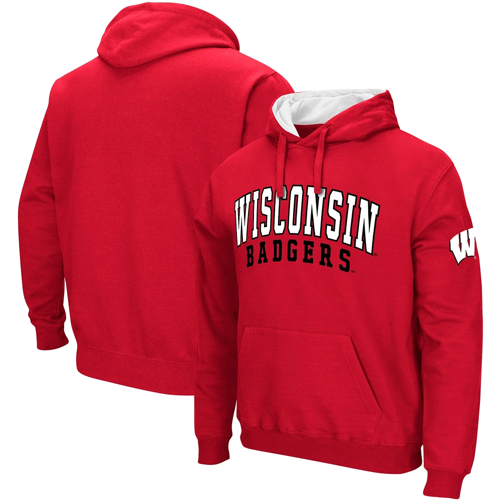 Sweat à capuche Colosseum Red Wisconsin Badgers pour homme