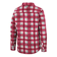 Colosseum Red Wisconsin Badgers Ellis Veste à boutons-pression pour homme