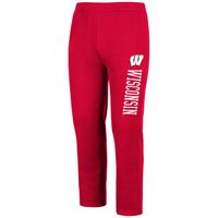 Men's Colosseum Red Wisconsin Badgers Fleece Pants