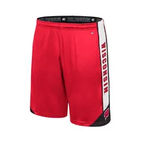 Short Colosseum Wisconsin Badgers Haller pour homme rouge