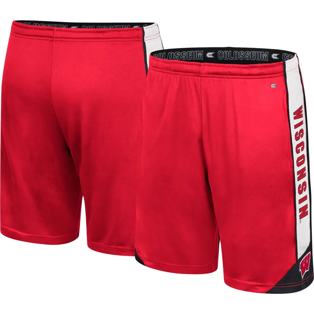 Men's Colosseum Red Wisconsin Badgers Haller Shorts