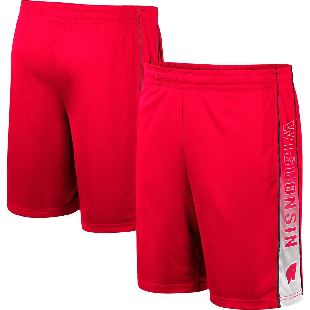 Men's Colosseum Red Wisconsin Badgers Lazarus Shorts