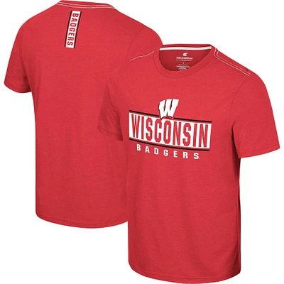 T-shirt No Problemo des Badgers du Wisconsin rouge Colosseum pour hommes