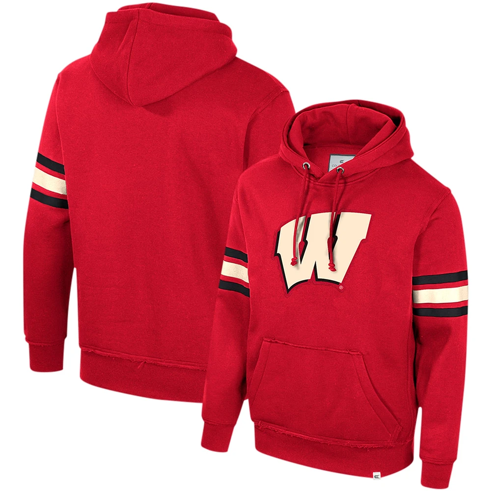 Sweat à capuche pour hommes Colosseum Red Wisconsin Badgers Saluting