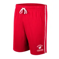 Men's Colosseum Red Wisconsin Badgers Thunder Slub Shorts