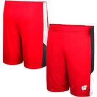 Men's Colosseum Red Wisconsin Badgers Very Thorough Shorts