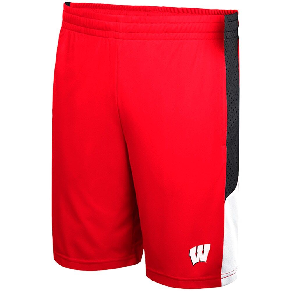 Men's Colosseum Red Wisconsin Badgers Very Thorough Shorts