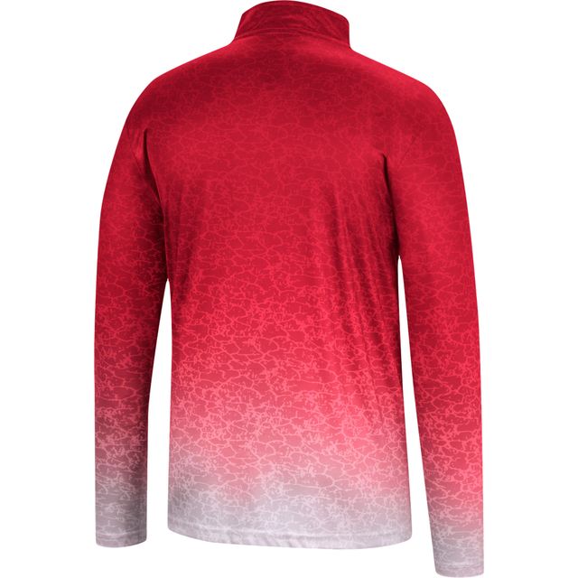 Coupe-vent à quart de zip Walter Colosseum Badgers Wisconsin pour hommes, rouge