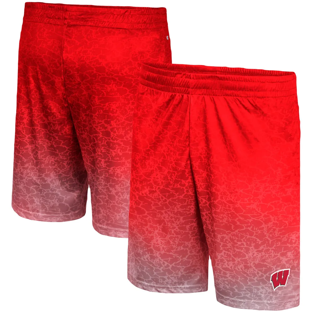 Short Walter Colosseum Badgers Wisconsin pour hommes, rouge