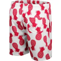 SHORT DE BAIN CO3 WISC BLANC ROUGE HOMME ANANAS (BLANC/COULEUR LIMITÉE L'ÉQUIPE) SWMMEN