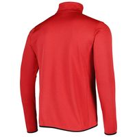 Men's Columbia Red Wisconsin Badgers Park View Omni-Wick Half-Zip Top