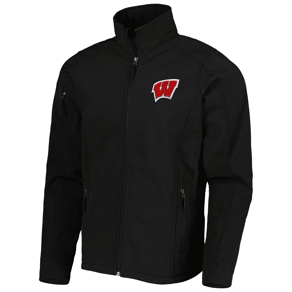 Men's Dunbrooke Black Wisconsin Badgers Sonoma Full-Zip Jacket