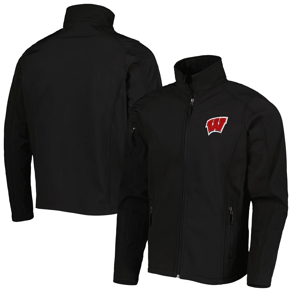 Men's Dunbrooke Black Wisconsin Badgers Sonoma Full-Zip Jacket