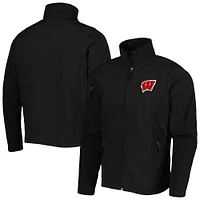 Men's Dunbrooke Black Wisconsin Badgers Sonoma Full-Zip Jacket