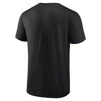 T-shirt moderne Stack Fanatics pour hommes, noir, Wisconsin Badgers