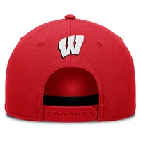 Men's Fanatics Red Wisconsin Badgers Foul Ball Rope Adjustable Hat