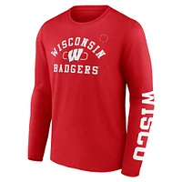 NUT WISC ROUGE HOMME MODERN ARCH 2 HIT LS TEE TEEMENL-S