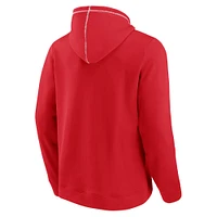 Sweat à capuche en polaire Toppler pour hommes Fanatics Red Wisconsin Badgers