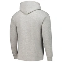 Men's Heather Gray Wisconsin Badgers Tall Arch Essential Pullover Hoodie