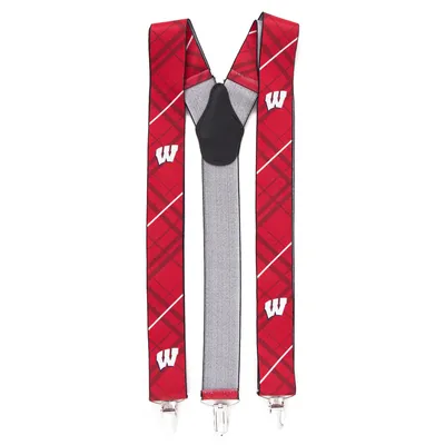 Wisconsin Badgers Suspenders - Red