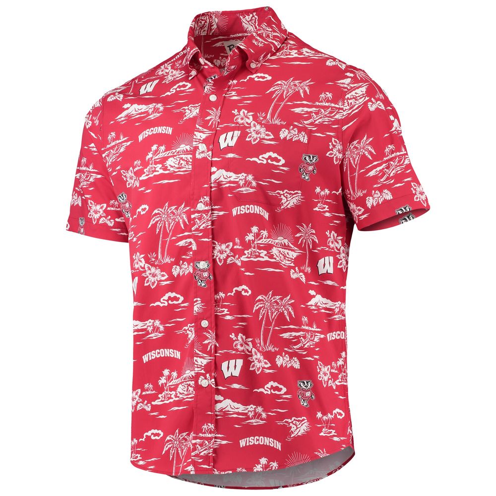 Men's Reyn Spooner Red Wisconsin Badgers Classic Button-Down Shirt