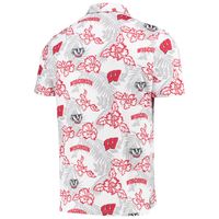 Men's Reyn Spooner White Wisconsin Badgers Performance Polo