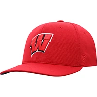 Casquette Flex Top of the World Wisconsin Badgers Reflex Logo pour homme