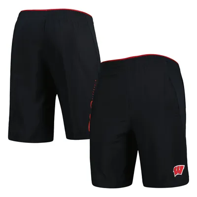 Wisconsin Badgers Under Armour Woven Shorts - Black