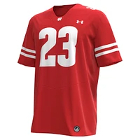 Maillot de football réplique des anciens élèves Badgers du Wisconsin Jonathan Taylor pour homme Under Armour rouge