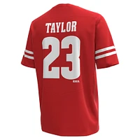 Maillot de football réplique des anciens élèves Badgers du Wisconsin Jonathan Taylor pour homme Under Armour rouge