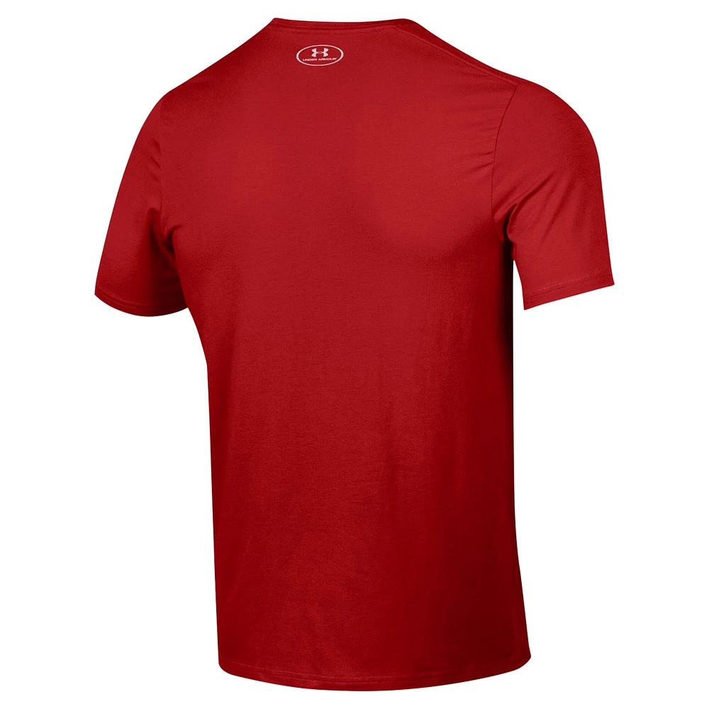 CCO Wisc 5775 24 T-shirt SS en coton pour hommes UAR Sideline FOOTBALL Performance TEEMEPFM #15