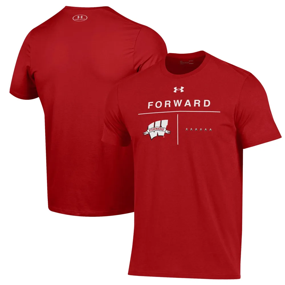 Credencial yo Por nombre Lids Wisconsin Badgers Under Armour Forward Collection Performance T-Shirt  - Red | Brazos Mall