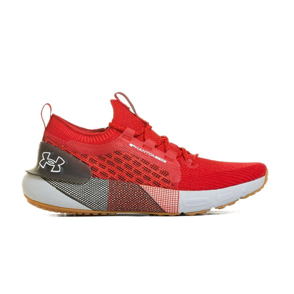 Chaussures de course Under Armour Wisconsin Badgers HOVR Phantom 3 pour hommes, rouges