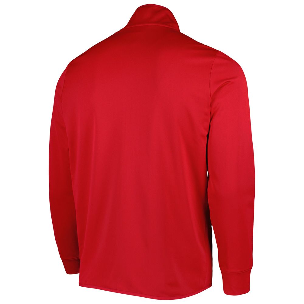 Men's Under Armour Red Wisconsin Badgers Knit Warm-Up Full-Zip Jacket