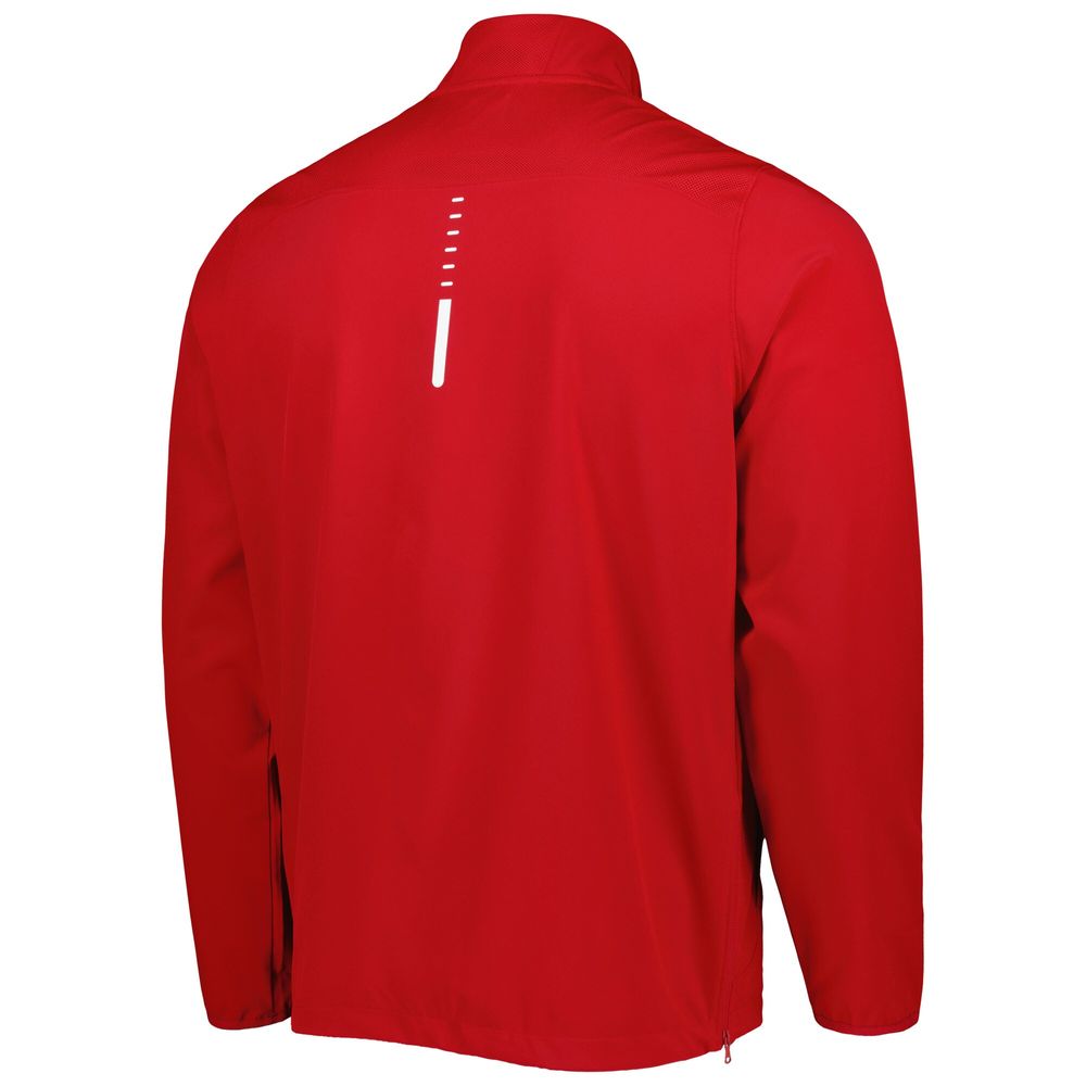 Men's Under Armour Red Wisconsin Badgers Motivate 2.0 Quarter-Zip Performance Jacket