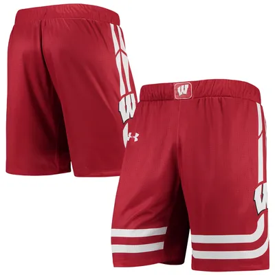 Wisconsin Badgers Under Armour Replica Basketball Short - Red