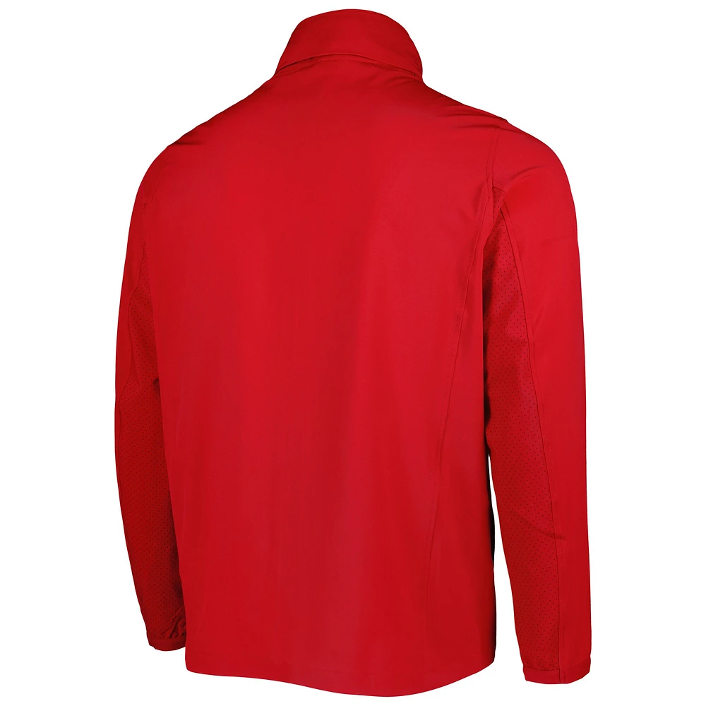 Under Armour Wisconsin Badgers Squad 3.0 Veste entièrement zippée pour homme Rouge