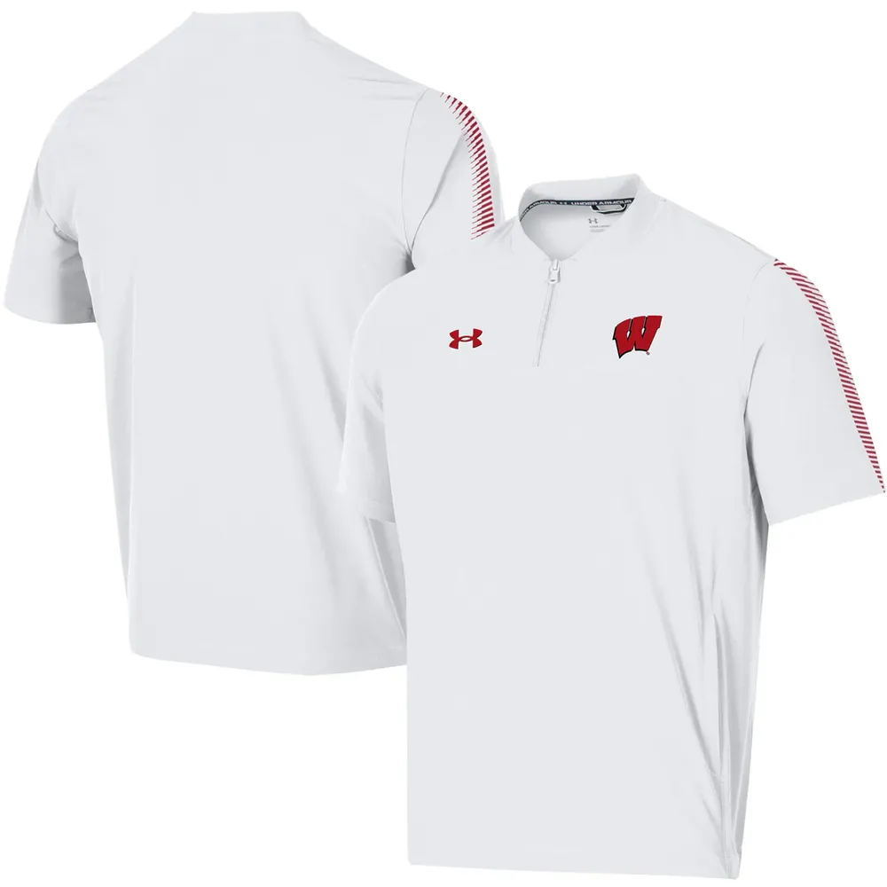 Men's Under Armour Red Wisconsin Badgers 2023 Sideline Quarter