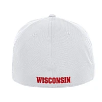 Casquette flexible Under Armour Wisconsin Badgers Sideline Blitzing Accent pour hommes