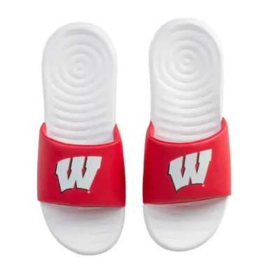 Wisconsin Badgers Under Armour Ansa Slide Sandals