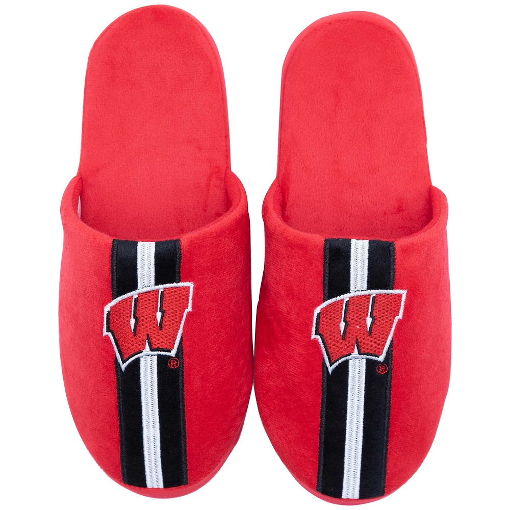 Pantoufles ZooZatz Wisconsin Badgers pour hommes