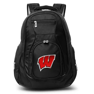 Wisconsin Badgers MOJO 19'' Laptop Travel Backpack - Black