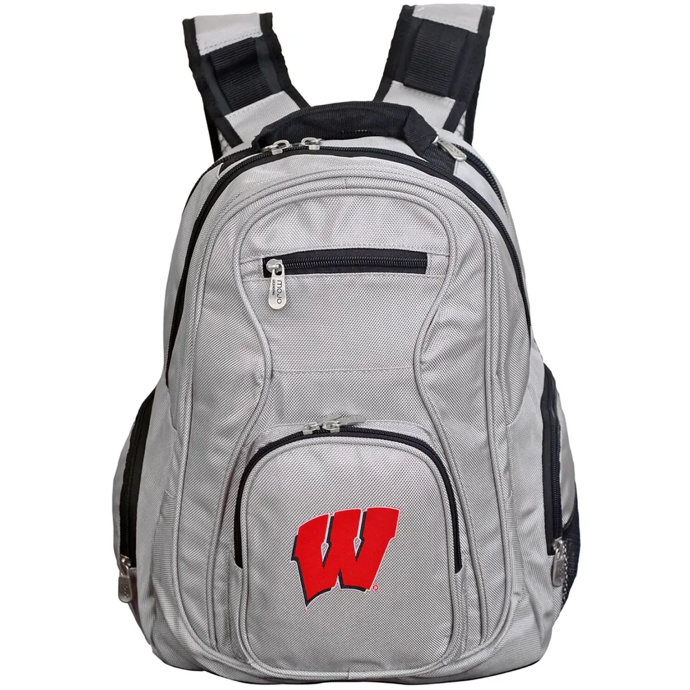 MOJO Black Wisconsin Badgers Personalized Campus Laptop Backpack