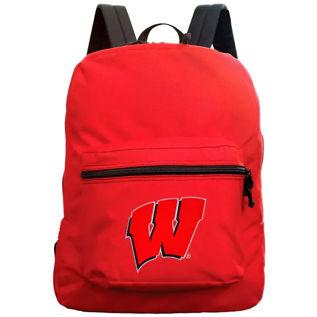 MOJO Black Wisconsin Badgers Personalized Campus Laptop Backpack