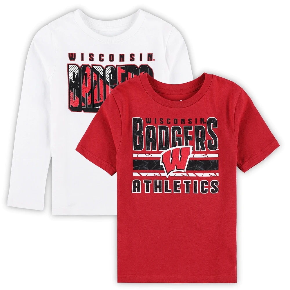 Ensemble de t-shirts the Mix pour enfants d'âge préscolaire Wisconsin Badgers