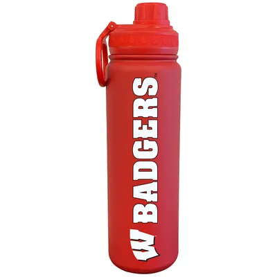 Wisconsin Badgers 24oz. Logo Stainless Sport Bottle - Red