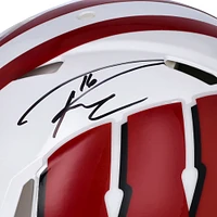 Russell Wilson Wisconsin Badgers Autographed Riddell Speed Authentic Helmet