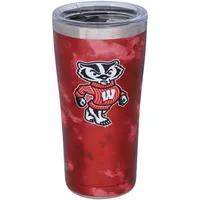 Blaireaux de Tervis Wisconsin 20 oz. Gobelet en acier inoxydable tie-dye