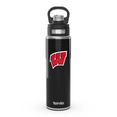 Blaireaux de Tervis Wisconsin 24 oz. Bouteille à large ouverture en acier inoxydable Weave